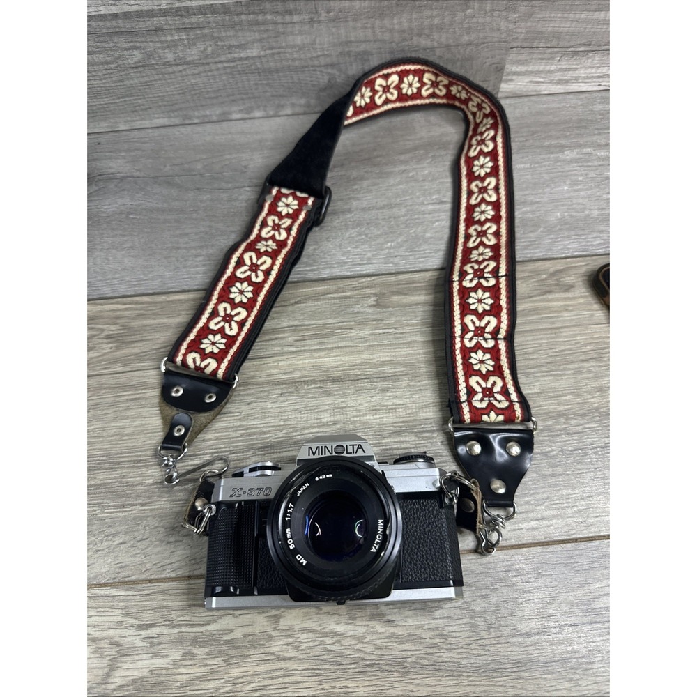 Minolta X-370 35mm SLR Film Camera w/ 50mm 1:1.7 Lens
